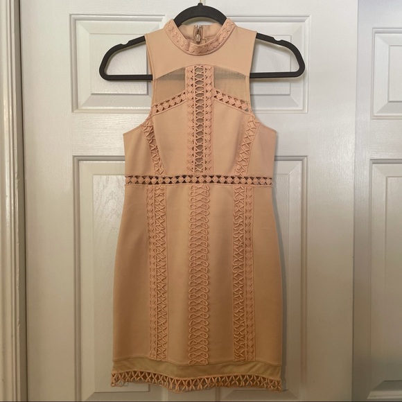 Free People Sky Scraper Bodycon Crochet Mini Dress - Picture 2 of 3